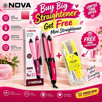 Nova 2 in 1 hair beauty set