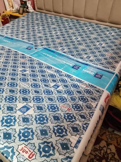 Double Bed & 2 side tables & Metras for sale