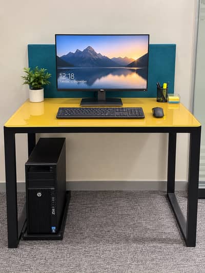 Modern Office Workstation Table – 9 Pieces Available