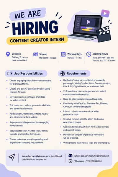 Content Creator Intern