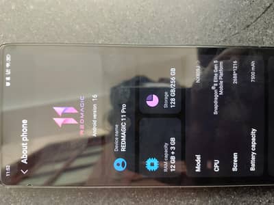 Zte nubia RedMagic 11 Pro Advance Liquid Cooling System Gaming Device