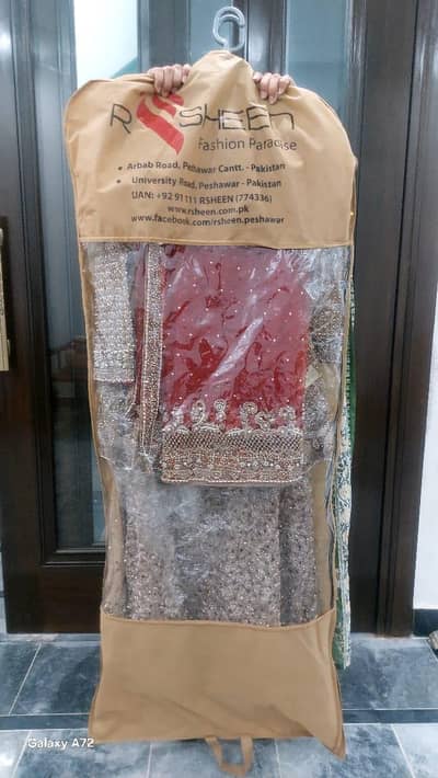 Designer Bridal peplum lehenga Original 2.8 lac brand new 10/10