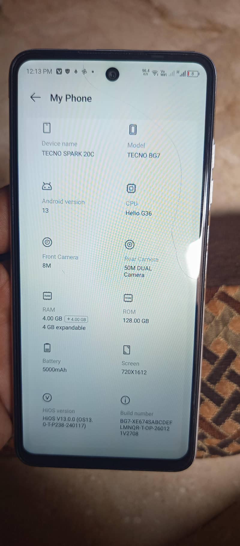 Tecno Spark 20C 8