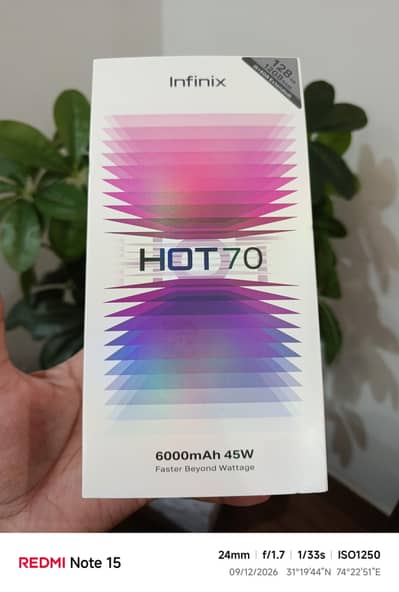 Infinix Hot 70 neat and clean condition 6/128