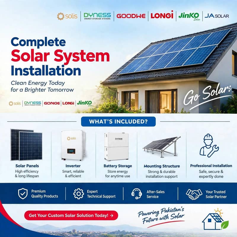 Complete Solar System Installation 0