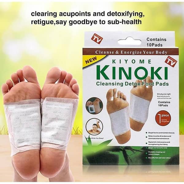 Kinoki Detox Foot Pads Patches Relaxation Massage Relief Stress Feet Care 10 Pads In Each  foot pain relief, pain relief foot pads, foot pain relief patches, tired feet pain relief, soothing pain relief, relaxation