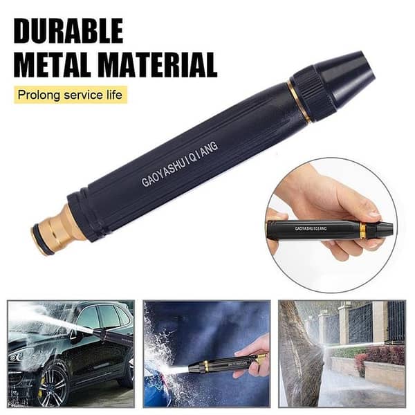 Metal Pressure Nozzle – LH-1112, Copper-Plated Alloy, 360° Adjustable Spray for Car Washing and Garden Maintenance