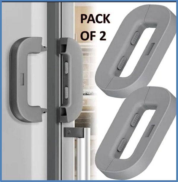 Premium Quality Fridge Lock | Baby Safety Refrigerator Door Lock with Self-Adhesive Double-Press Unlock System
