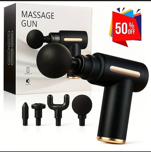 Massager Machine - Massage Gun Full Body - Deep Tissue Massage Gun - Massage Gun - Body Massager Powerful Muscle Relaxer For Men & Women Therapy Gun With Multiple Heads - Portable Rechargeable Pain Relief Massage