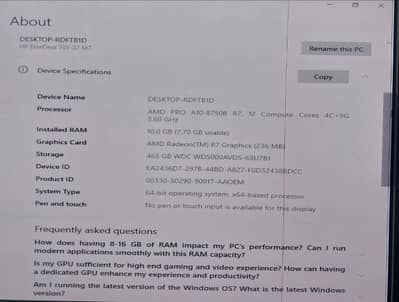 HP Complete Desktop PC System with Monitor, Speakers & Mouse
