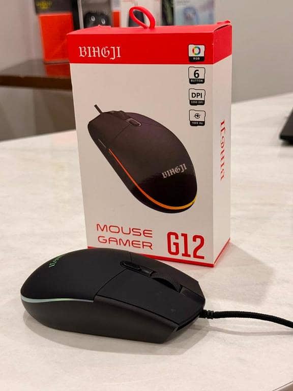 G12 Lightsync RGB Gaming Mouse 8000 DPI High Precision Optical Sensor For PC Gamers