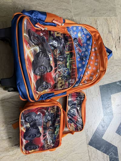 School Bags Trolley bags Boys and girls new bags pacalage