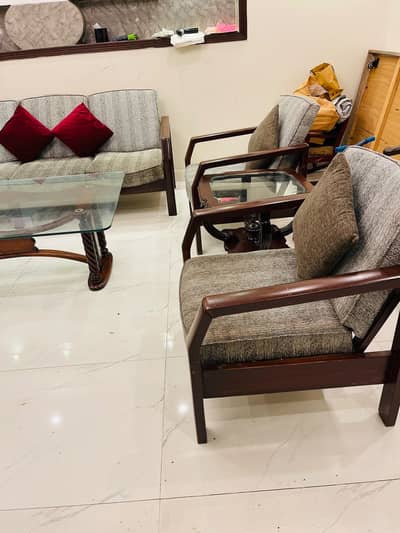6 seater sofa available solid wood