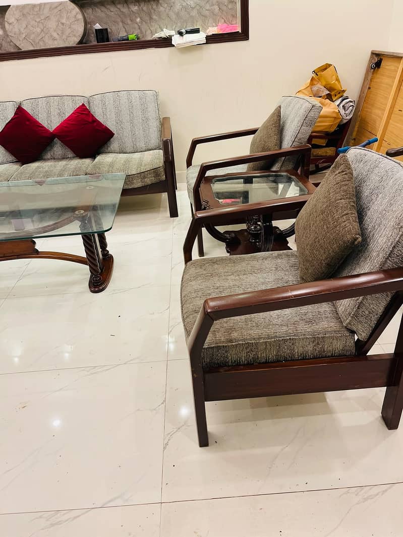 6 seater sofa available solid wood 0