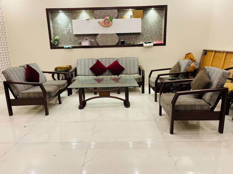 6 seater sofa available solid wood 2
