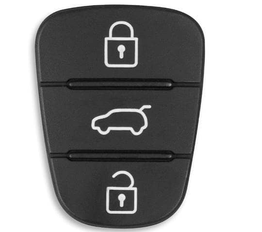 1 Pc Replacement Rubber 3-Button Car Key Keypad Pad R5682