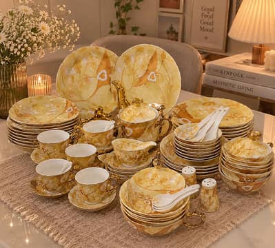 Yasamen Gold Collection Fine Porcelain (Model Japan 24 CT gold platter