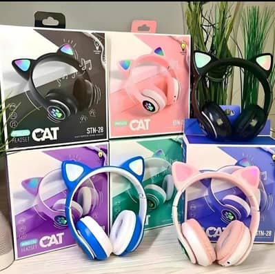 Cat Headphones RGB Light New Stock TypeC Charging.