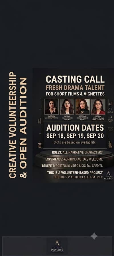 Creative Video Series: Fresh Screen Talent & Portfolio Building