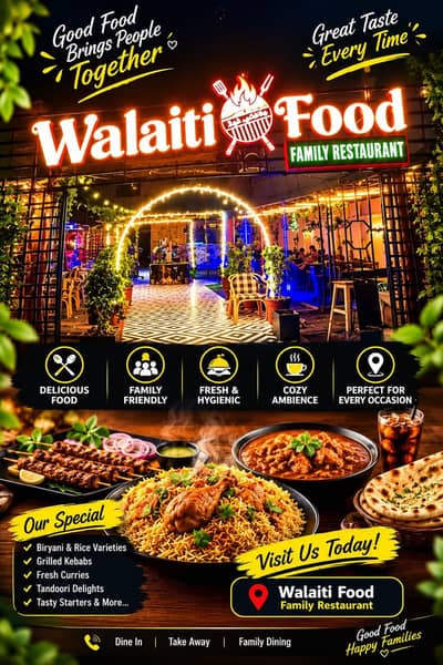 Restaurant Chef, Female manger,Order Taker,