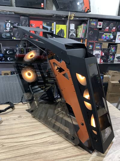 AA tiger transformer case with 5 argb fans