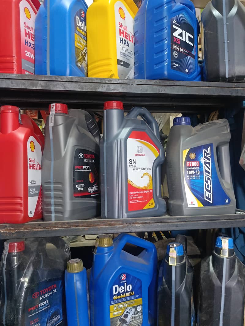 Prremium engine oils available 0