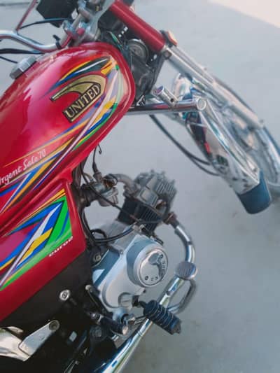 United 70cc Red Color Bike For Sale – Excellent Condition
