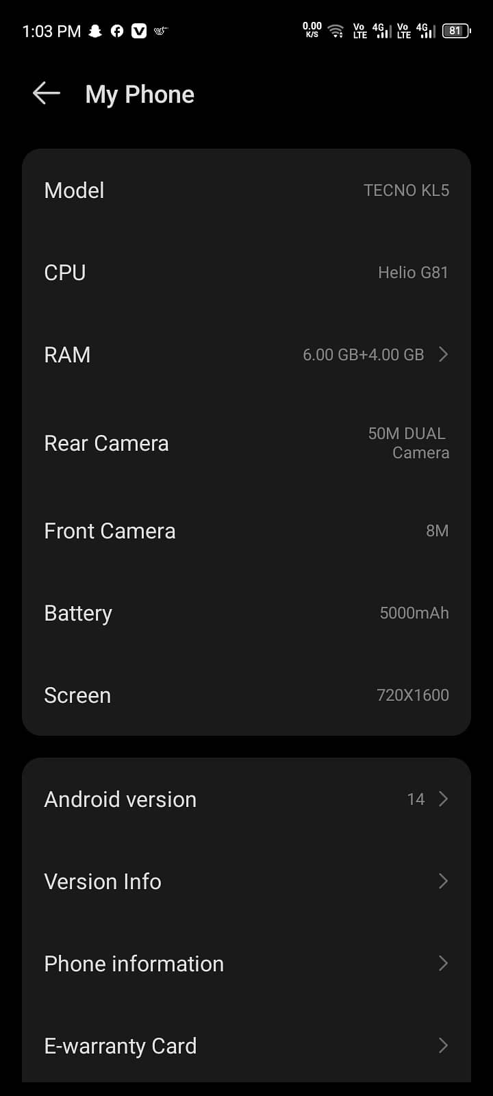 Tecno SPARK 30C 0