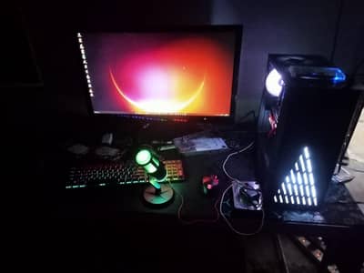 Gaming PC Full Setup Ryzen 2600/A520 MSI GamingX 4GB Graphics card