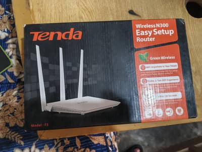 tenda f3 router brand new condition with box