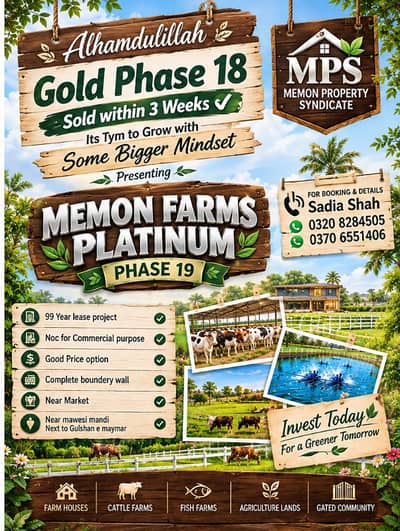 Memon Farms houses near Gulshan e Maymar