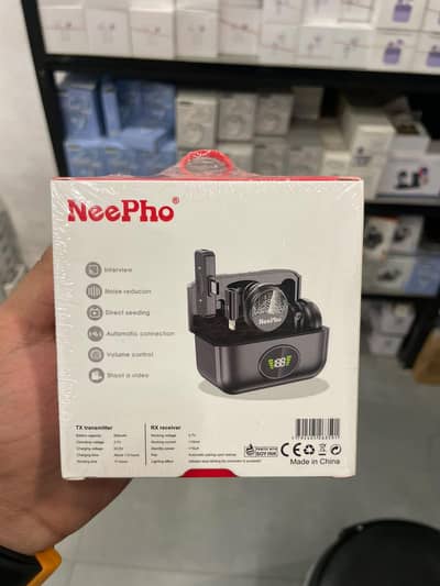 Neepho collar clip button microphone
