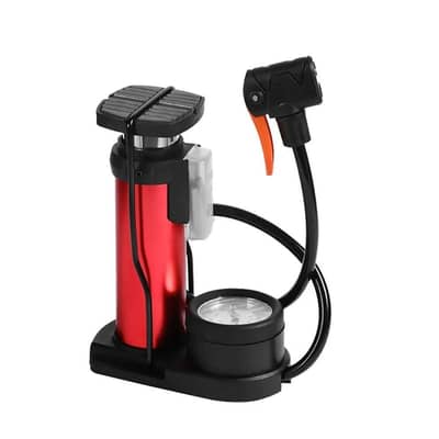 Portable Air Pump with Guage and French Handle