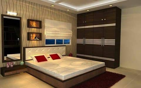 Double bed - King size bed - Poshish bed - bed set - Bedroom set