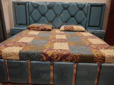 Double bed - King size bed - Poshish bed - bed set - Bedroom set