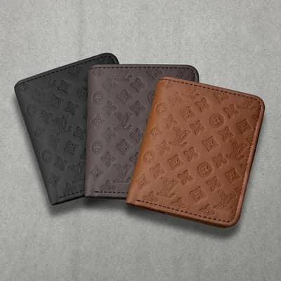 Men's Leather Wallet LV Pattern Brown