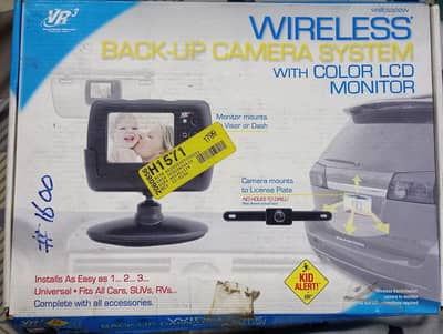 VR3 Wireless Car Backup Camera System With LCD Monitor