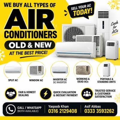 we buy and sell old used Splits ac