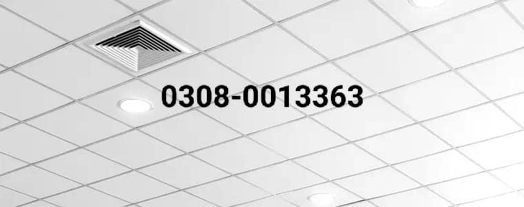 2x2 Tiles Ceiling. PVC Wall Panels Roller / Zebra Blinds Fosted Paper