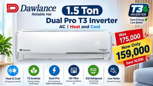 Dawlance 1.5 Ton dual pro inverter AC