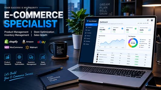 E-Commerce Store & Product Management | Shopify & Amazon Virtual Assis