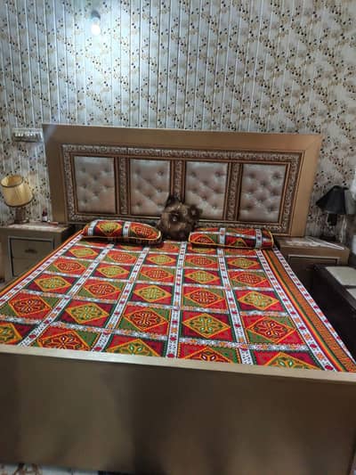 Luxury Bedroom Set – Double Bed + Dressing + Showcase