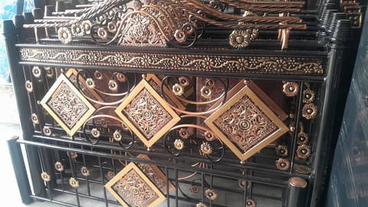 Double bed - King size bed - Poshish bed - bed set - Bedroom set