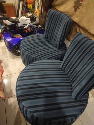 table plus 2 sofa chairs