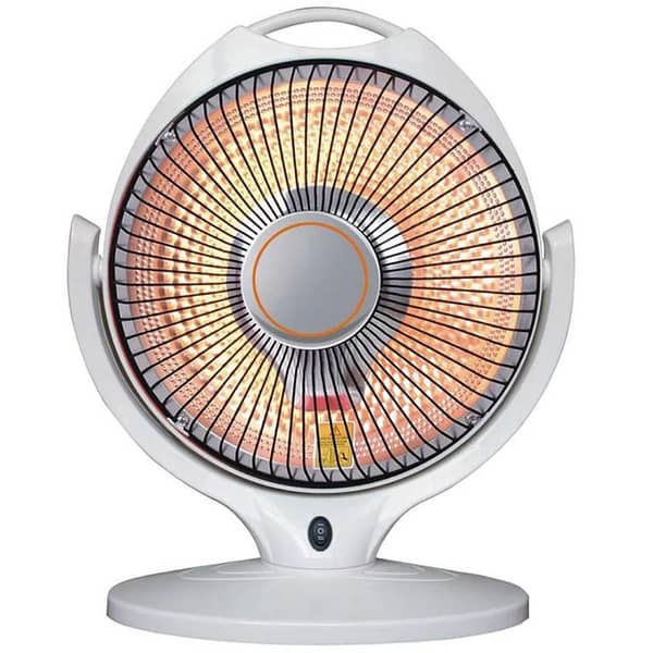 Electric Heater - Sun Halogen Electric Heater with 2 Heating Elements, Safety Mesh Grill, 300W/600W