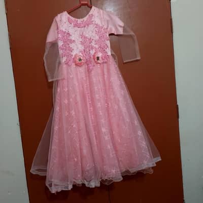 full maxy frok in pink color