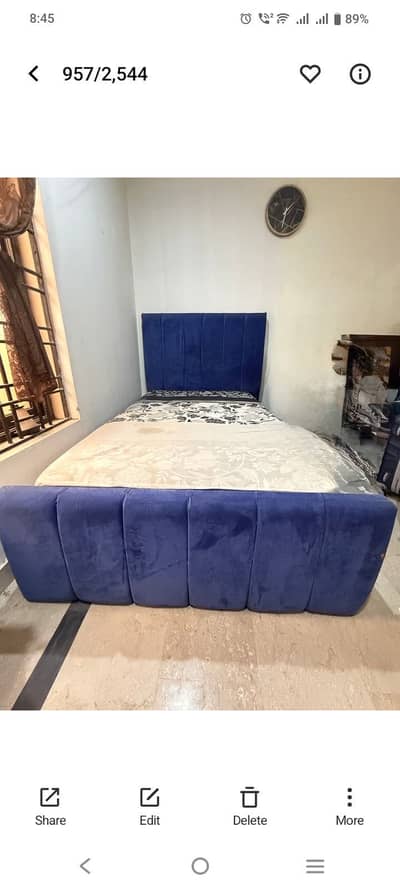 Single bed for sale with mattress