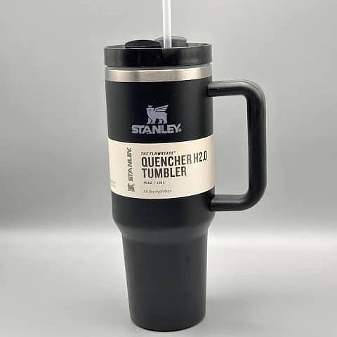 Stanley Tumbler With Straw 40oz - Insulated Stainless Steel (24 Hour)