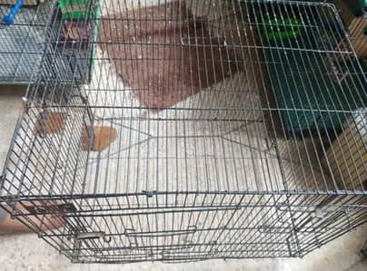 Two folding cages 2ft x 1.5ft