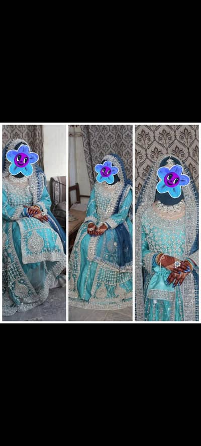 BRIDAL LONG EMBROIDERED MAXI with LEHNGA